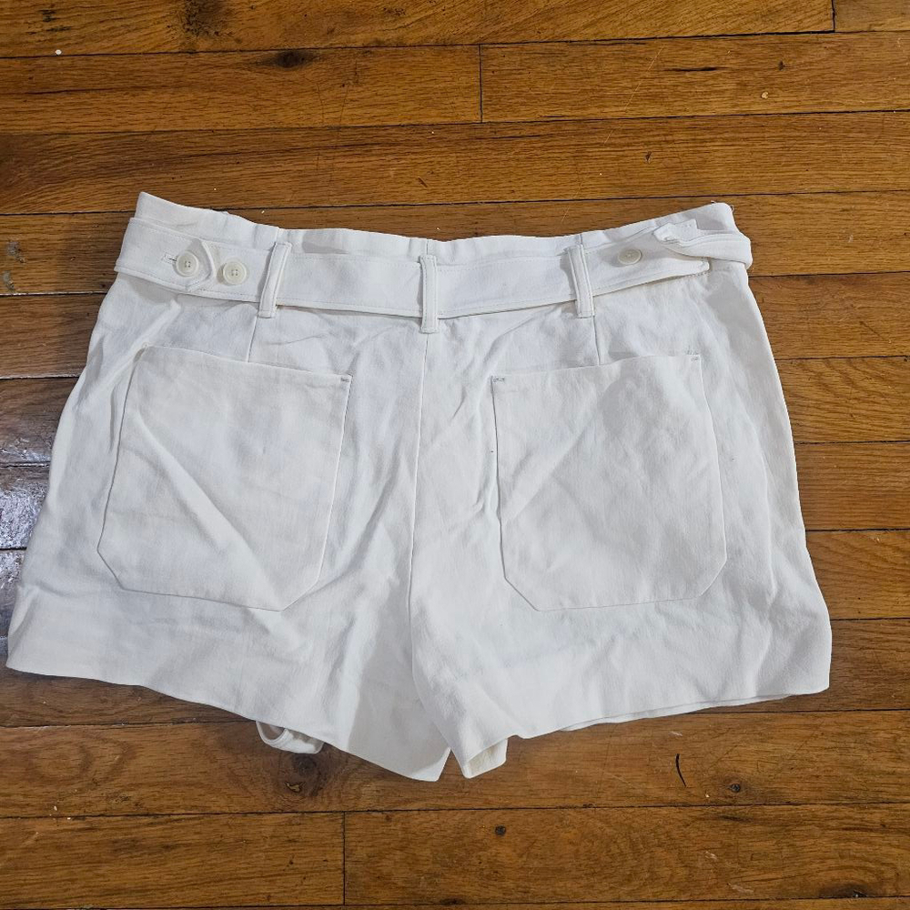 Helmut Lang White Cotton Shorts Women's Size 4